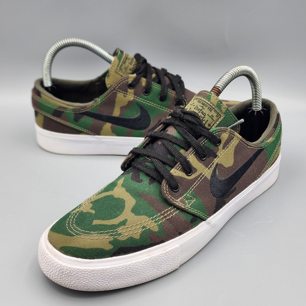 Nike SB Stefan Janoski Canvas Premium Iguana/Sequoia Camo AQ7878-201 US Men 7